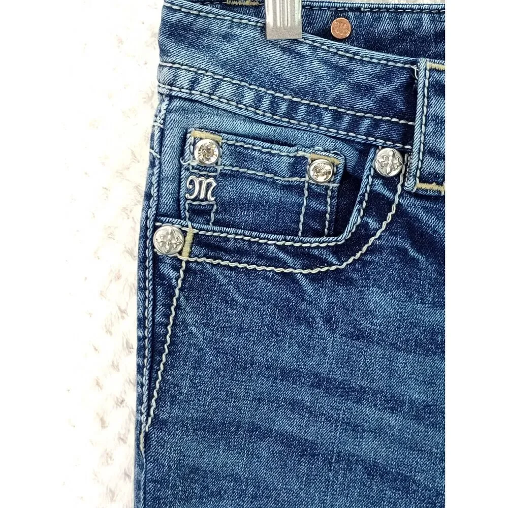 Miss Me Relaxed Boot Women's 28 Medium Wash Low Rise Bootcut Jeans*READ*